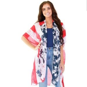 *ONE LEFT***American Fourth of July Kimono